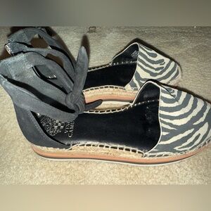 Vince Camuto Zebra Print Espadrilles